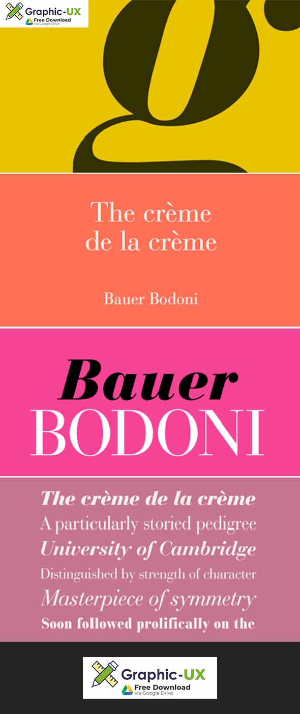 Bauer Bodoni Font Family