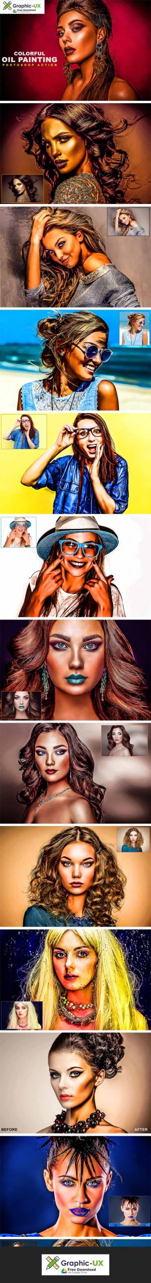 Colorful Oil Painting Photoshop Action