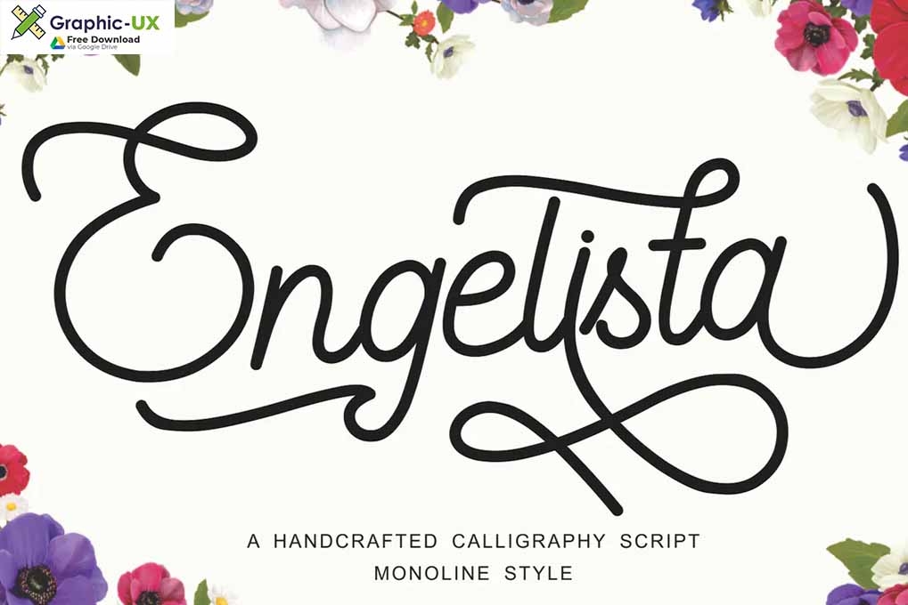 Engelista - Handcrafted Calligraphy Script Font