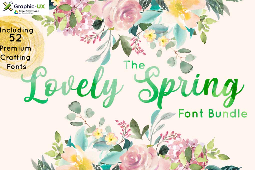 The Lovely Spring Font Bundle