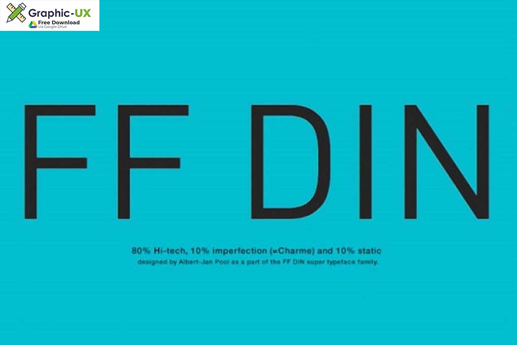 ff din condensed black free font