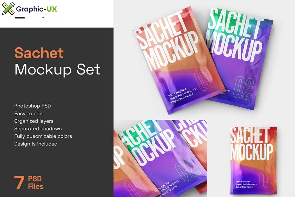 Sachet Mockup Set