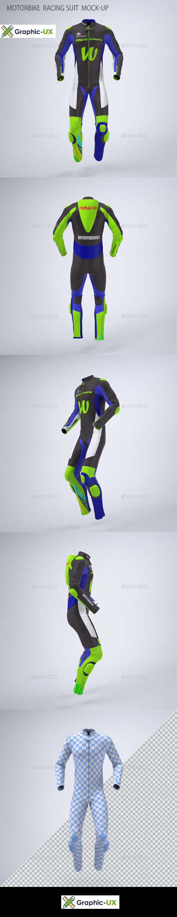 Motorbike Racing Suit Mock-Up
