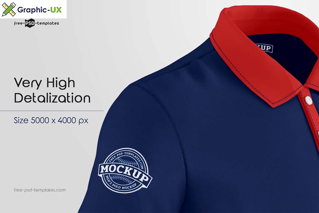 Men's Polo T-Shirts MockUp Set