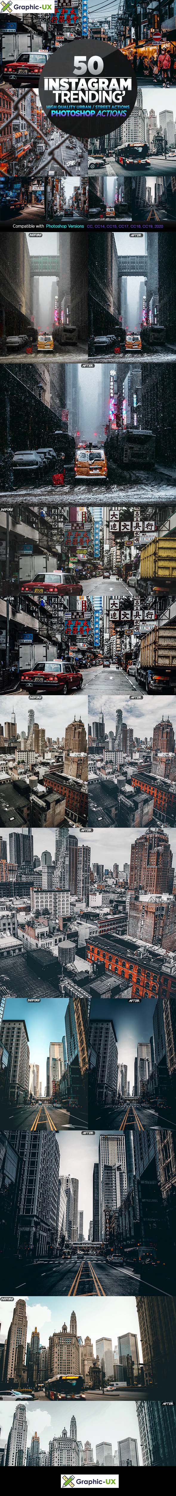 50 Instagram Trending Photoshop Actions