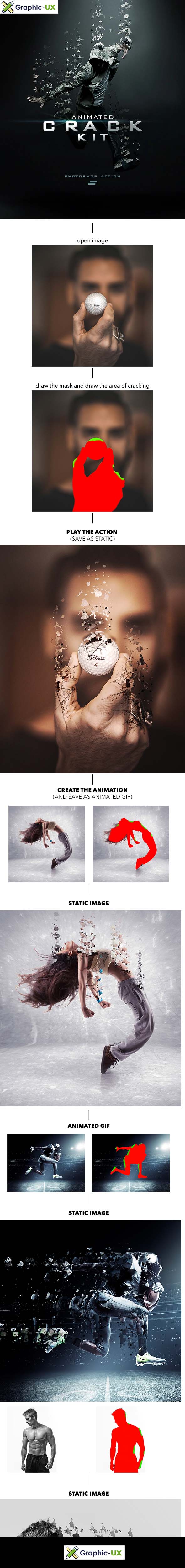 Gif Animated Crack Kit Photoshop Action